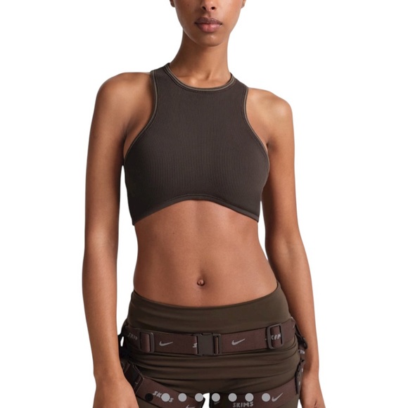 SKIMS Other - NWT Nike Skims Ribbed Seamless Racer Front Bra in Phoenix size Large SK-600 601